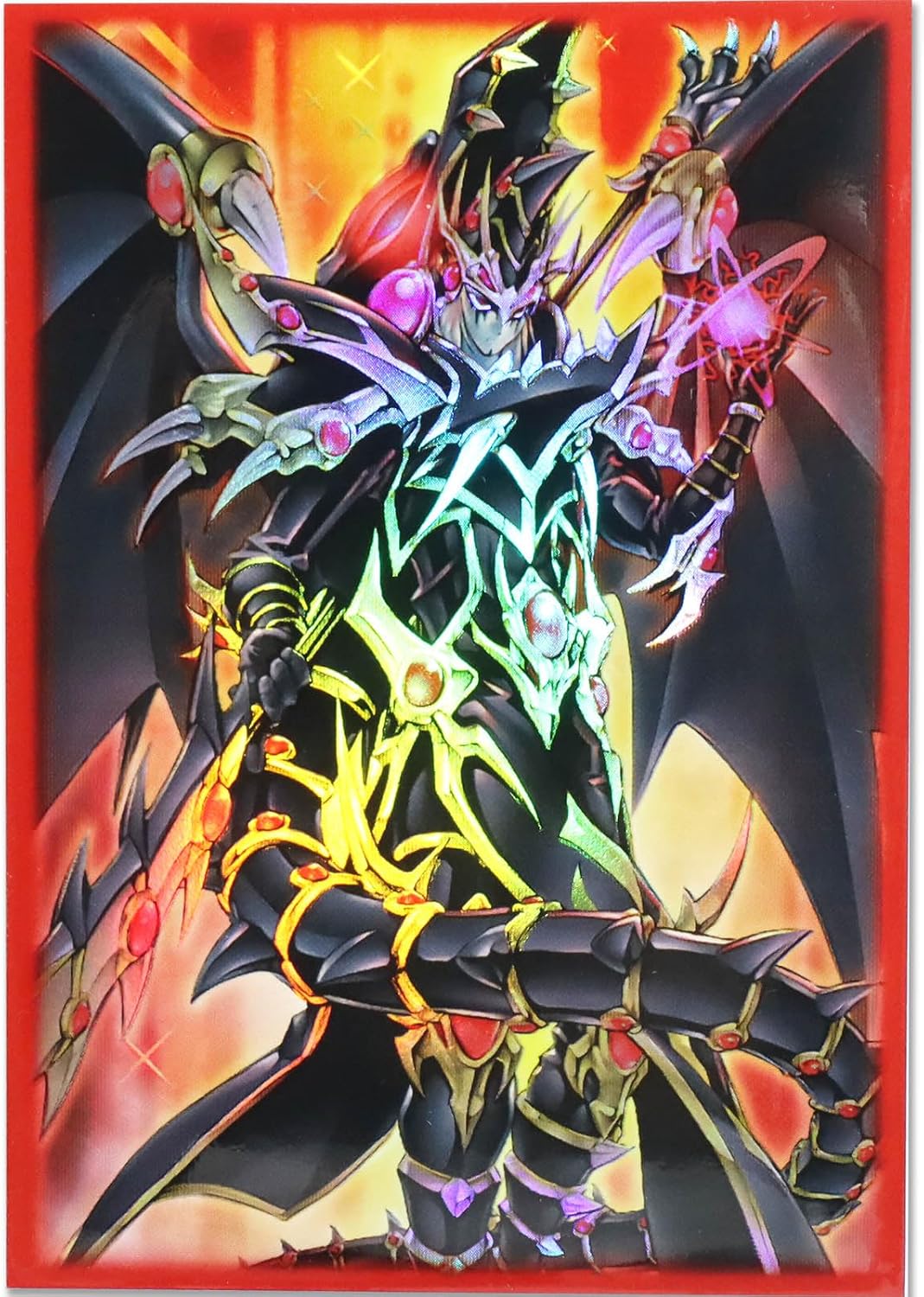 Fundas holográficas de 50 unidades (Dragun de ojos rojos) para tarjetas coleccionables con carga superior para YuGiOhfundas de tarjetas de impresión