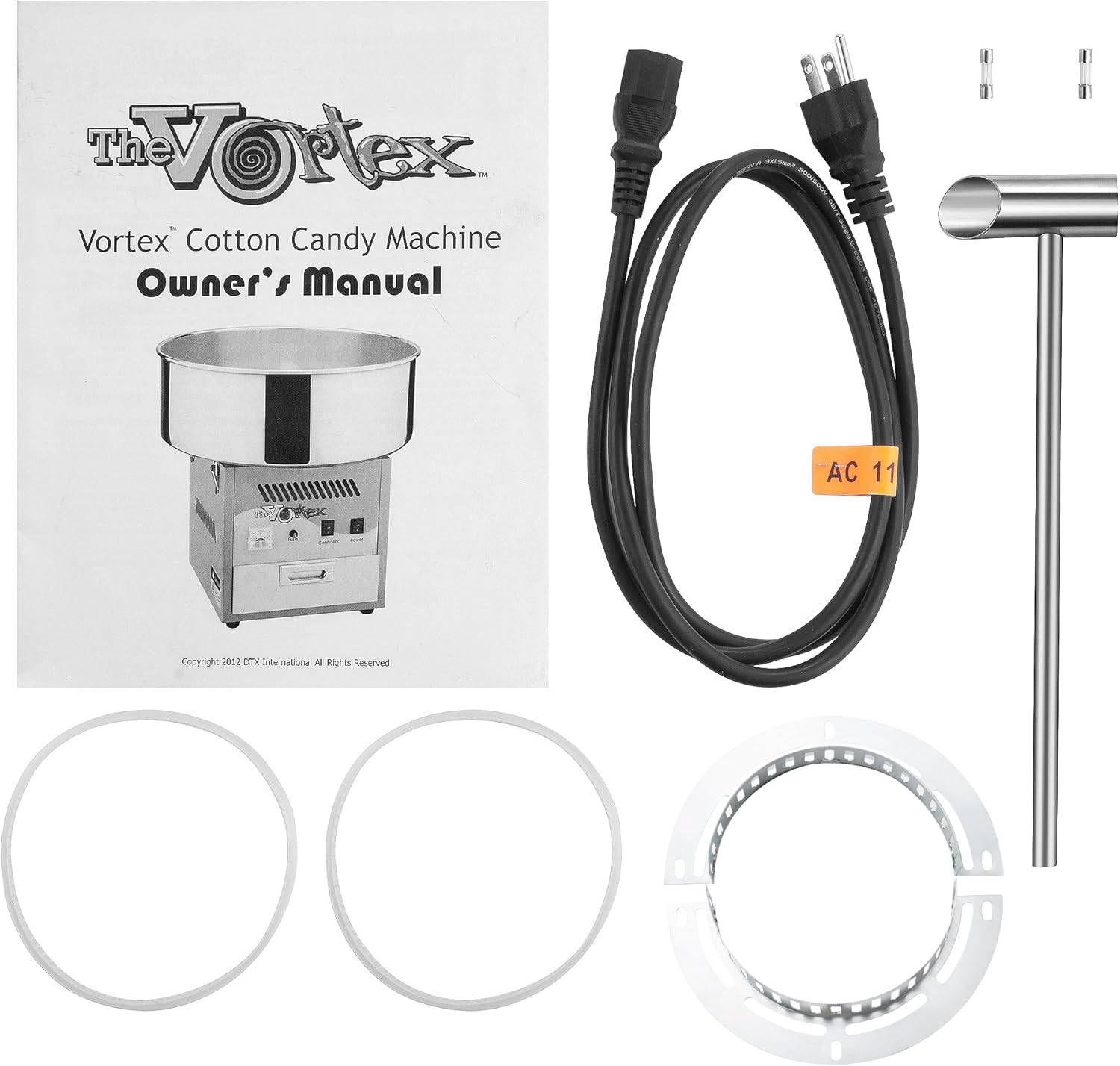 Popcorn Máquina para hacer algodón de azúcar de tipo comercial Great Northern, Para uso encima del mueble de la cocina, Rosado