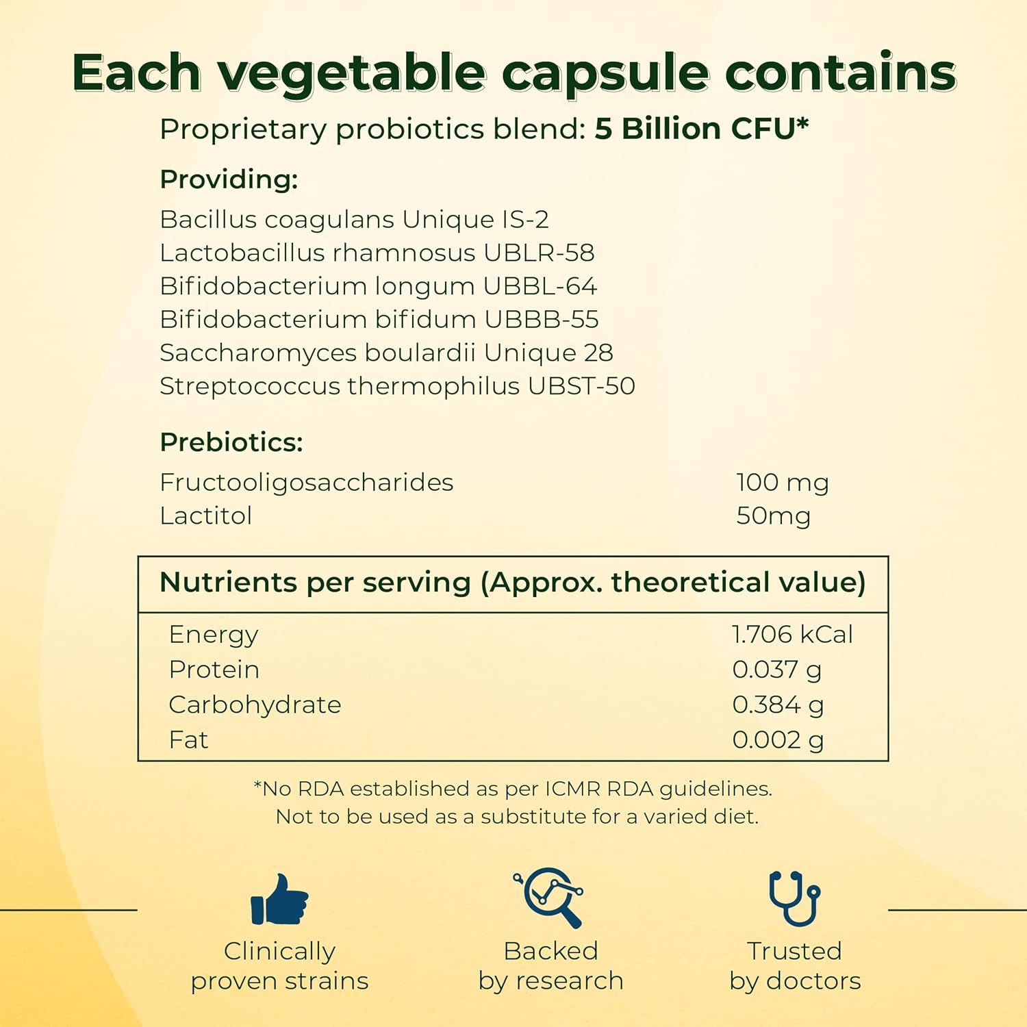 VELBIOM Lactogut Probiotics Suplemento para la inmunidad y la salud digestiva, la salud intestinal multicepa y fórmula preprobiótica específica del