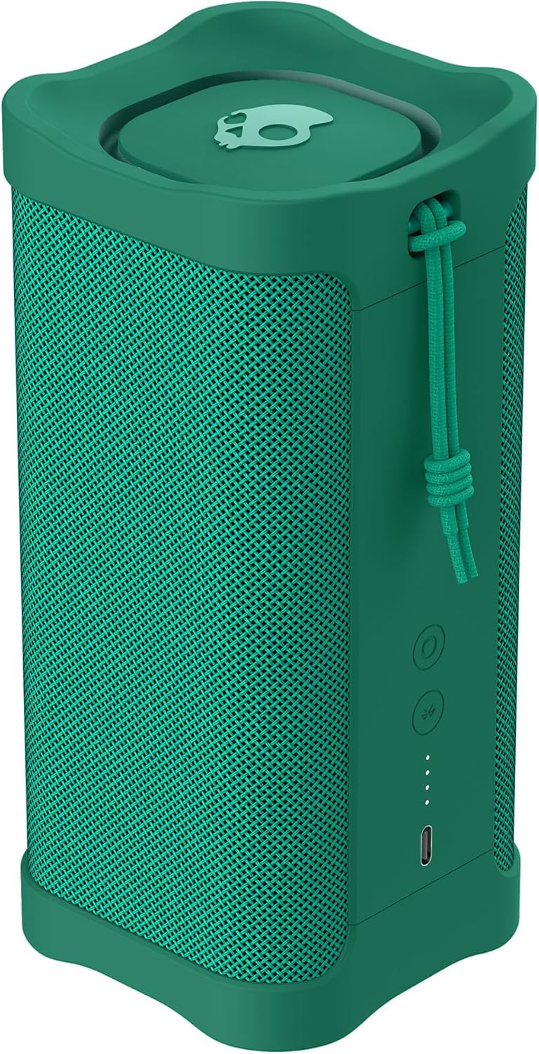 Terrain XL Altavoz Bluetooth inalámbrico – IPX7 impermeable altavoz portátil, batería de 18 horas, muñequera de nailon, verdadero estéreo inalámbrico