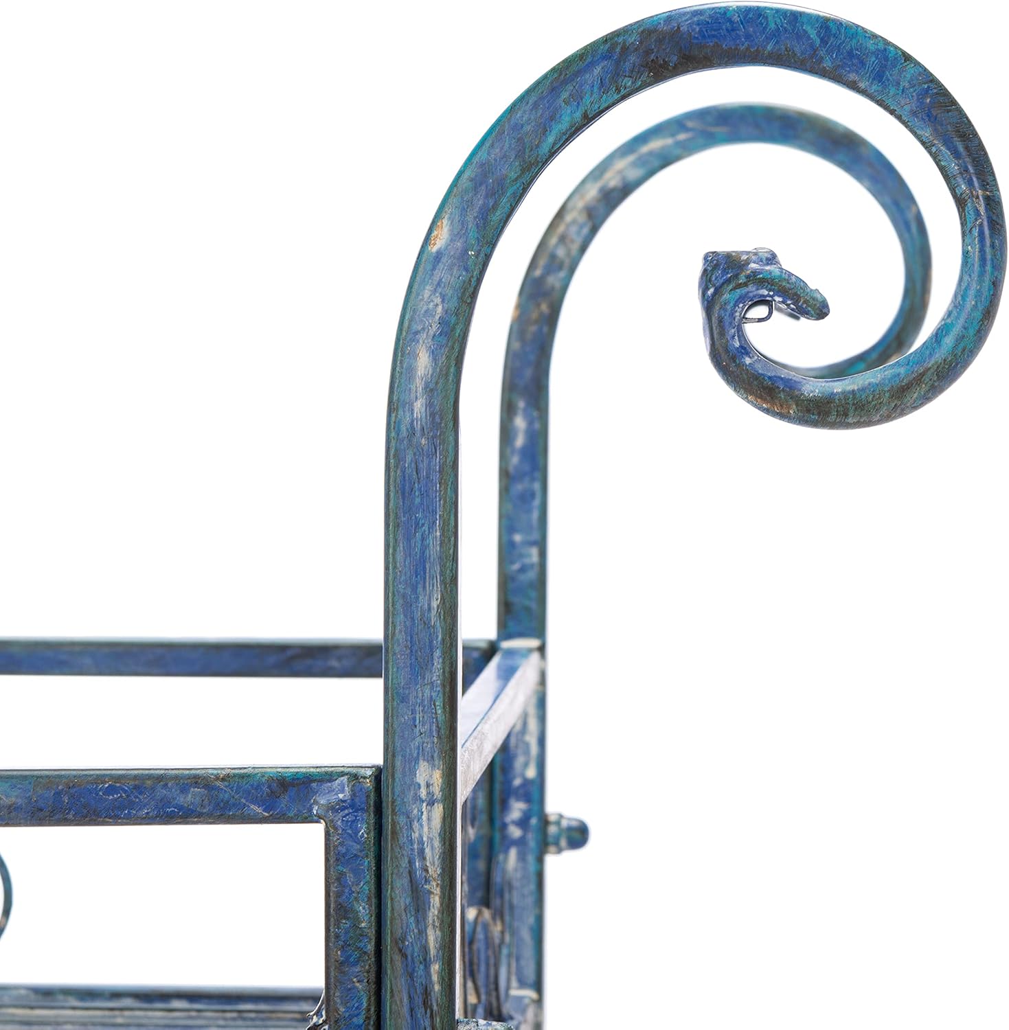 Safavieh PAT5006C-Outdoor Collection Noreen – Estantería victoriana de 3 niveles, color azul musgo
