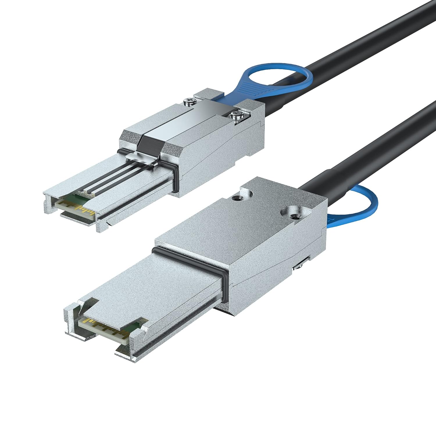 ipolex Cable híbrido externo Mini SAS HD SFF-8088 a Mini SAS SFF-8088 para servidor, tarjeta Raid y controlador PCI Express, 3.3 ft