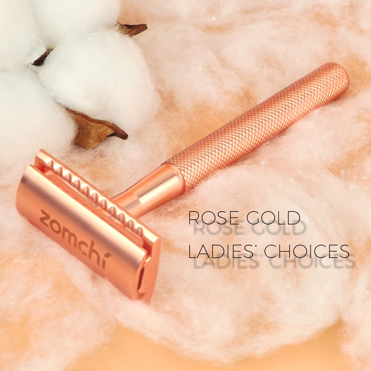 Maquinilla de afeitar de seguridad de doble borde con mango de textura,Maquinilla de afeitar de metal para hombres y mujeres,Se adapta a todas las