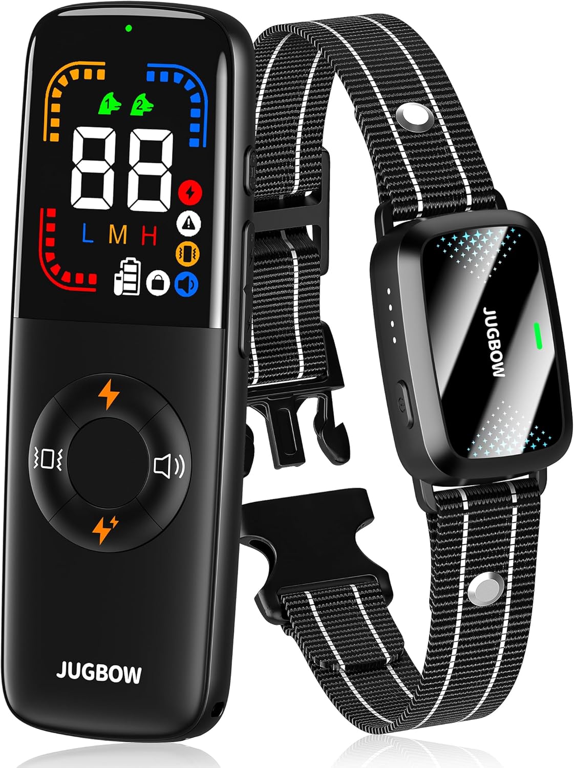 Collar de choque para perro, collar de entrenamiento para perros de 4000 pies con pantalla remota a color, collar eléctrico impermeable IPX7 con 4