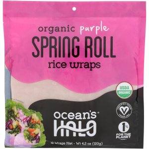 OCEANS HALO – Rollo de primavera orgánico de arroz morado, 4.2 onzas OCEANS HALO – Rollo de primavera orgánico de arroz morado, 4.2 onzas