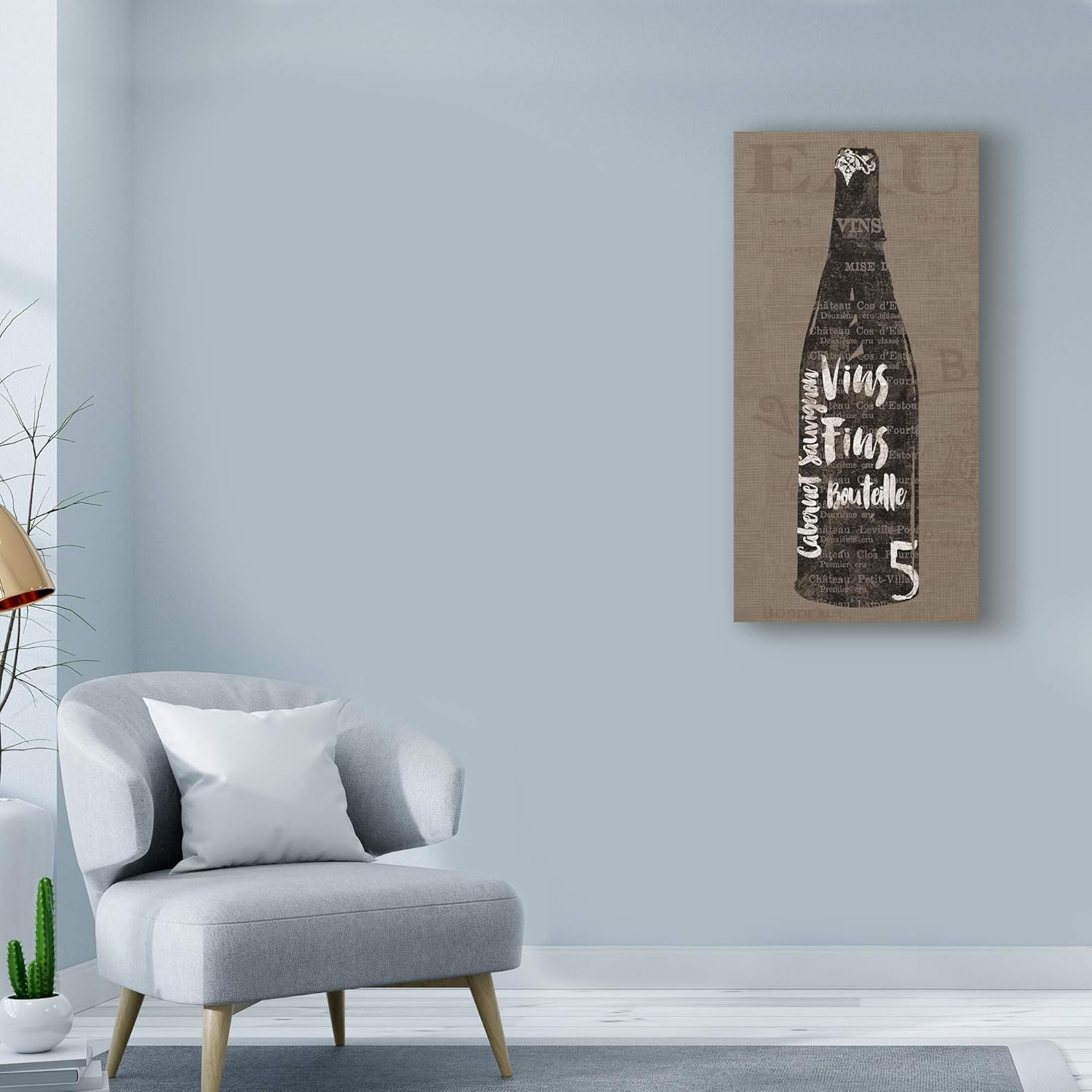 Trademark Fine Art, 16×32-Inch Linen Wine II de Sue Schlabach