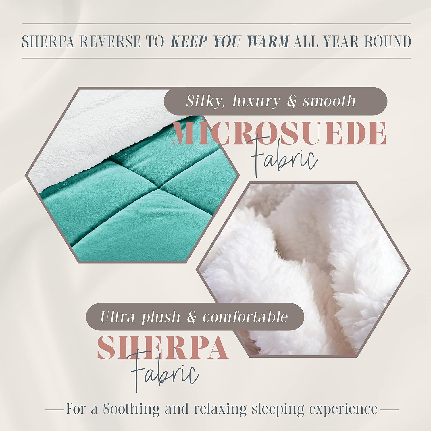 Elegant Comfort Juego de edredón sherpa súper suave de 3 piezas de calidad premium, reversible pesado de microfibra alternativa al plumón, edredón