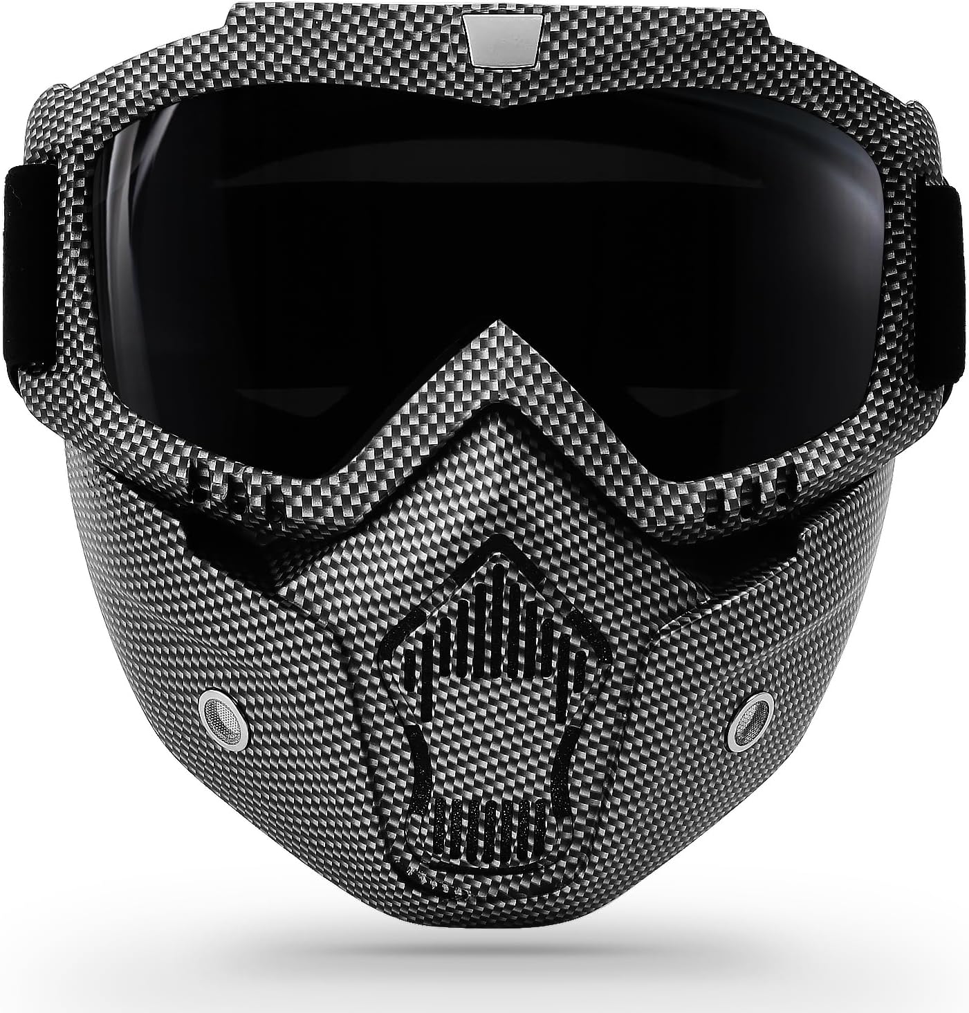 Gafas de motocicleta con máscara facial extraíble, gafas de equitación, motocross, ATV, motocross, gafas desmontables, Offroad, Airsoft, paintball,
