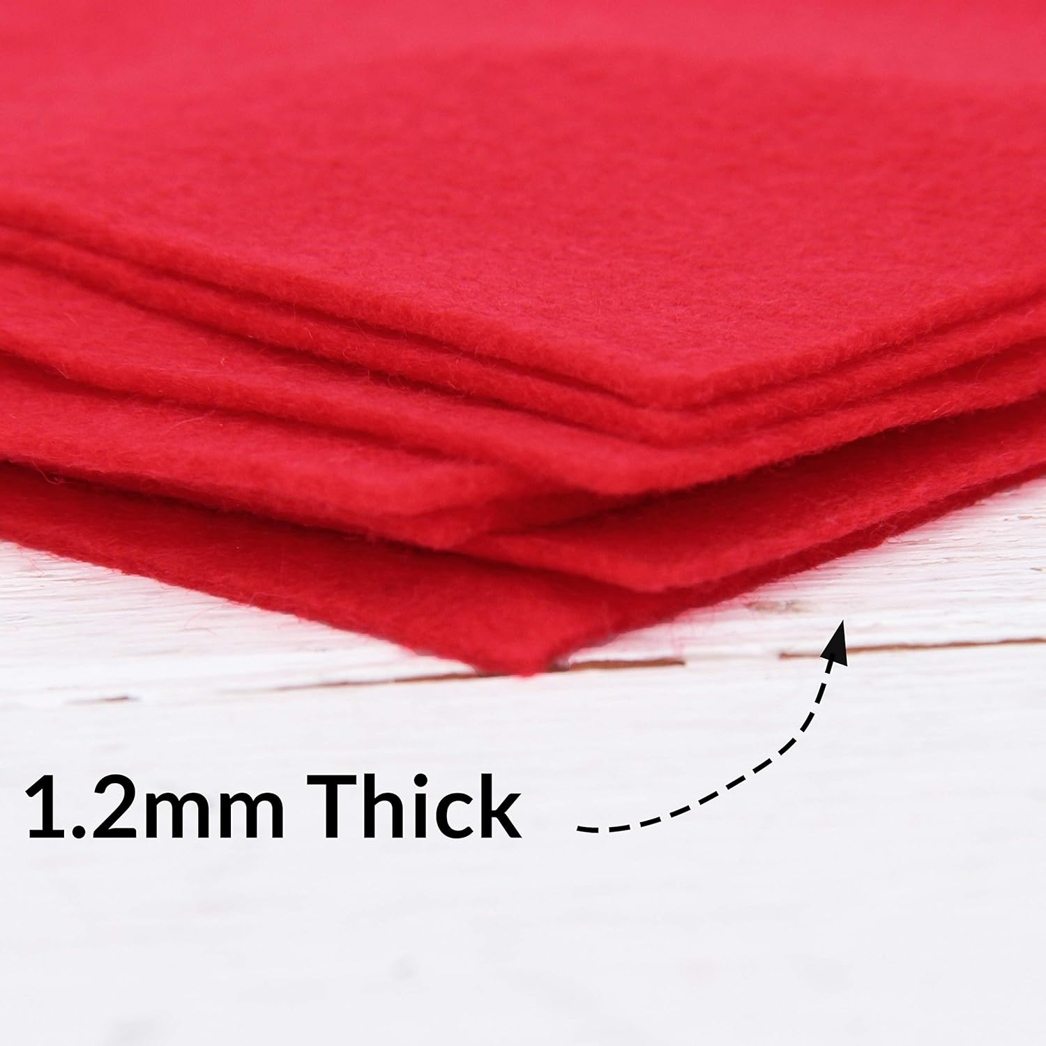 Threadart Hojas precortadas de fieltro de alta calidad, 25 hojas grandes de 12 x 12 pulgadas, paquete variado de 25 colores, tacto suave como la