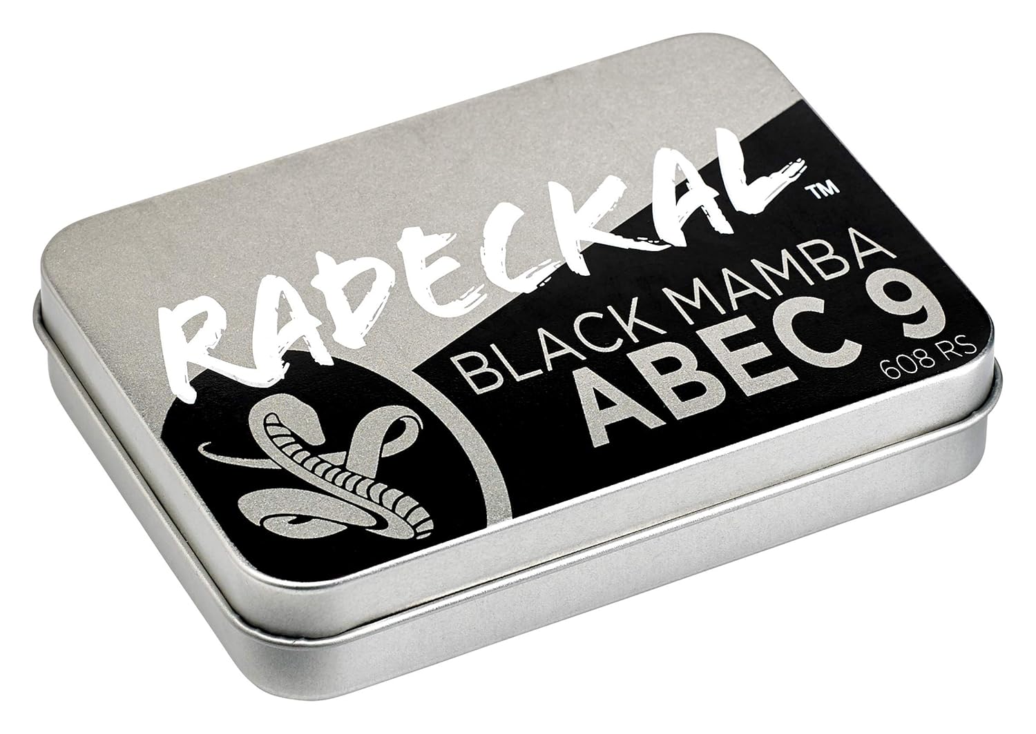 RADECKAL Black Mamba ABEC 9 – Rodamientos para patineta con espaciadores integrados para patinetas, longboards, cruceros, prelubricados,