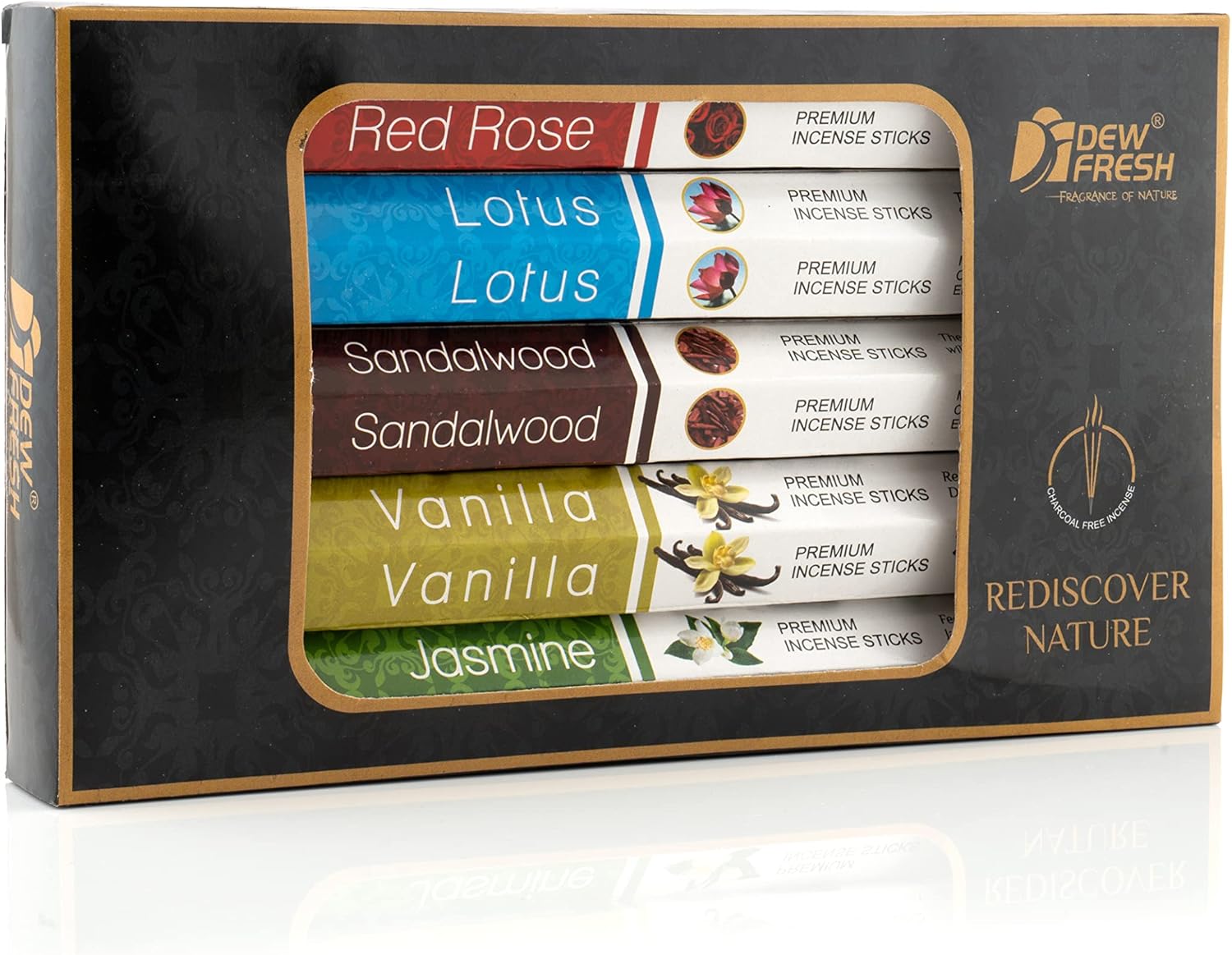 Dew Fresh – Varillas de incienso orgánicas naturales enrolladas a mano para purificación, relajación, positividad, yoga, meditación, terapia de