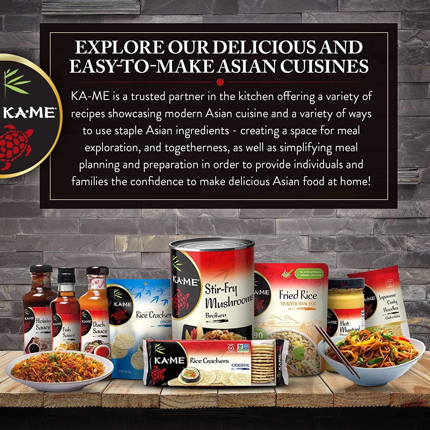 KA-ME Fideos de arroz orgánicos, fideos de calidad premium, sin gluten, sin conservantes ni MSG, un alimento básico tailandés y del sudeste