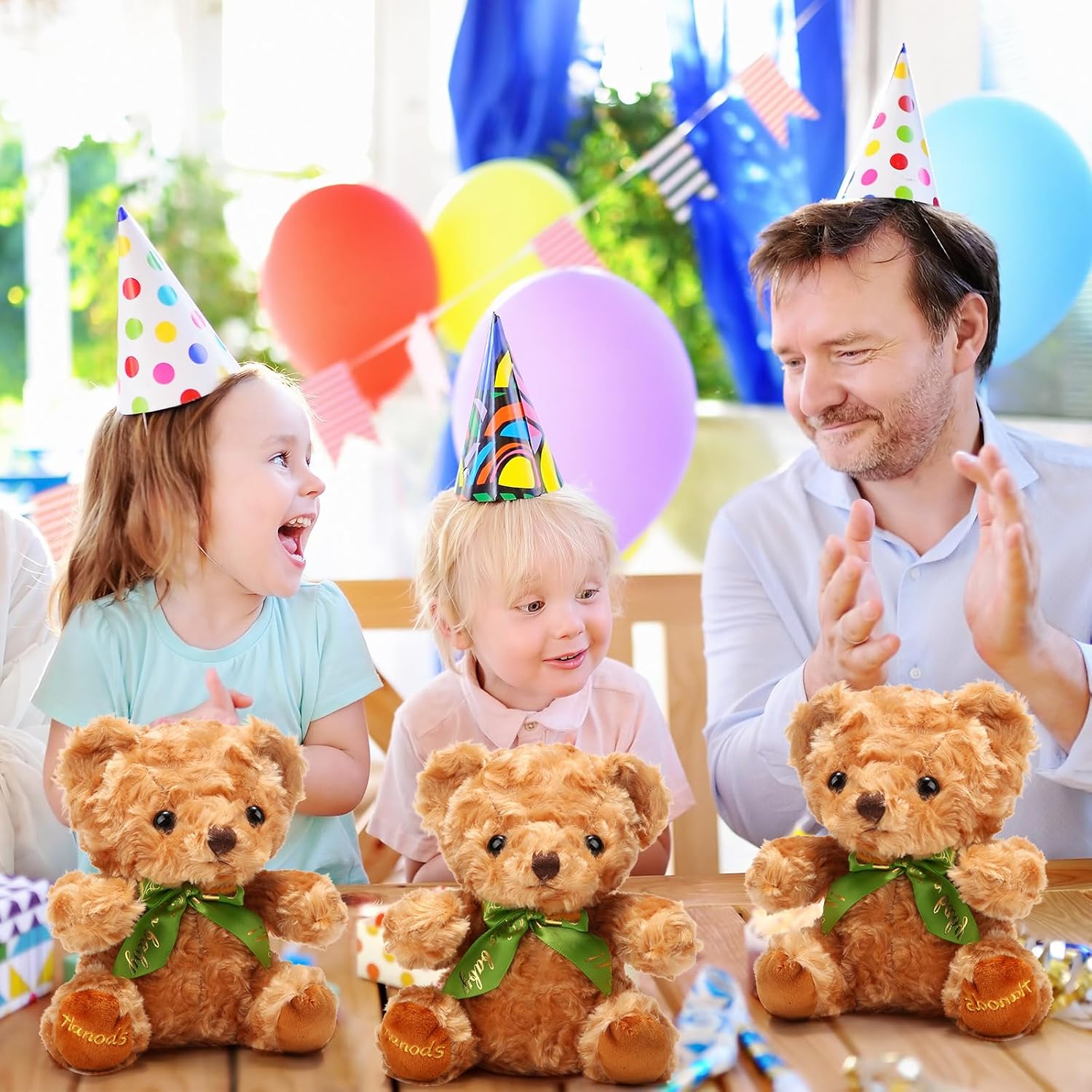 10 piezas de osos de peluche suave, lindos osos para niños y niñas, cumpleaños, día de San Valentín, baby shower, oso recuerdo de fiesta (marrón