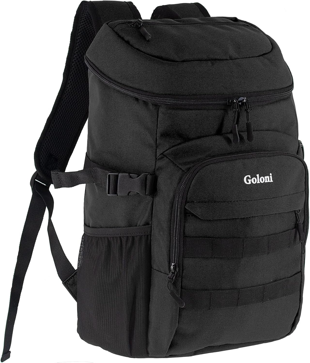 Mochila enfriadora con forro extraíble, a prueba de fugas, aislada, pequeña mochila de almuerzo para hombres, trabajo con abridor de botellas
