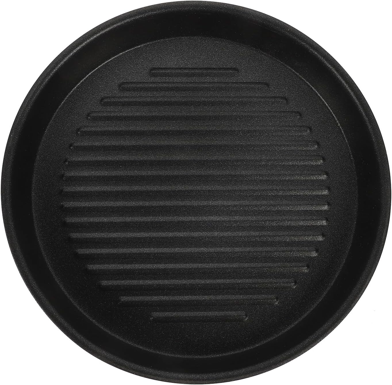 HEMOTON Sartén de hierro fundido antiadherente para parrilla, placa superior de la estufa, sartén de aluminio, sartén para carne para estufa
