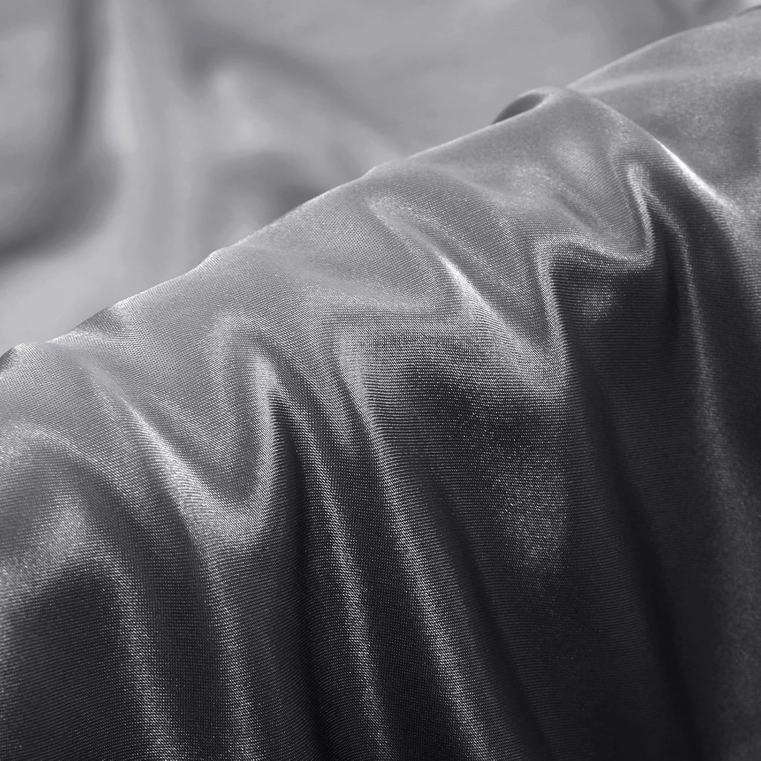 Juego de 2 fundas de almohada de satén para el cuerpo, 20 x 54 pulgadas, color gris oscuro, fundas de almohada corporal para adultos, suaves y