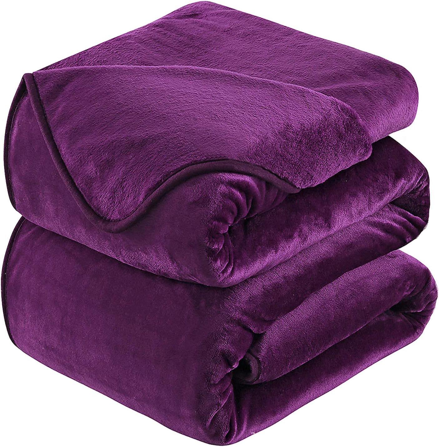 Hozy – Cobija de forro polar para cama de 330GSM, suave, tela cepillada, muy cálida, para el sofá