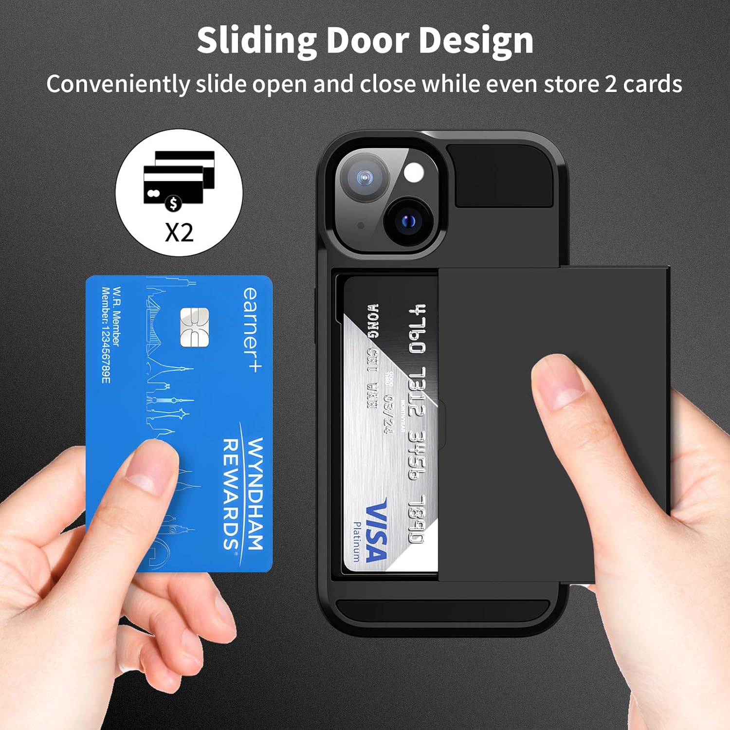 Funda protectora para iPhone 15 para iPhone 15, funda protectora para teléfono para mujeres y hombres, resistente a los golpes, antiarañazos, ranura