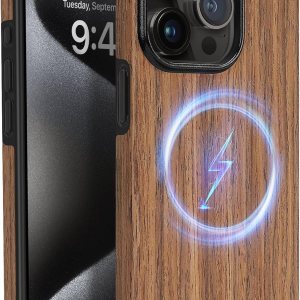 ZZDZZ Funda magnĂ©tica compatible con iPhone 15 Pro Max compatible con Magsafe diseño de grano de madera TPU hĂbrida a prueba de golpes (sándalo rojo) ZZDZZ Funda magnĂ©tica compatible con iPhone 15 Pro Max compatible con Magsafe diseño de grano de madera TPU hĂbrida a prueba de golpes (sándalo rojo)