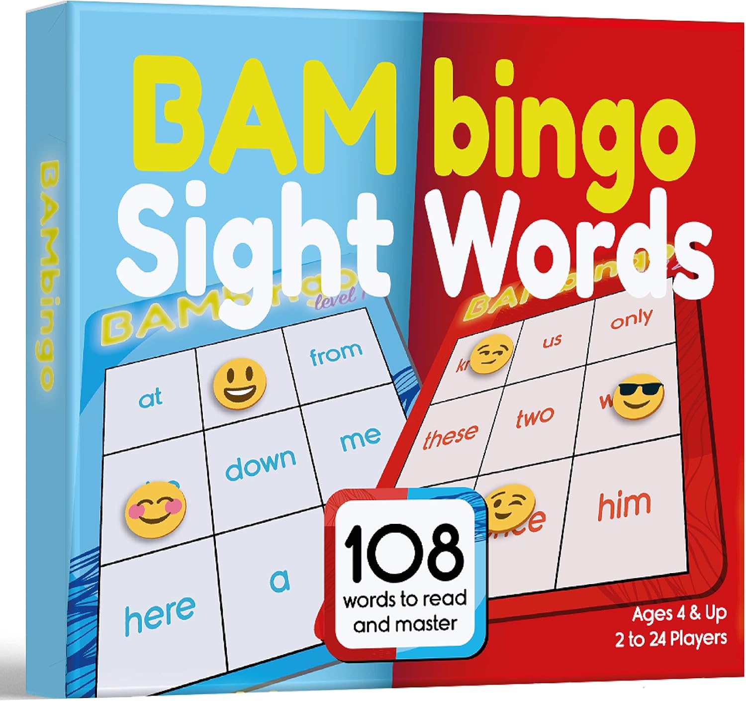 BAMBingo Sight Words Plus Alphabet – Aprender a leer ABC y juegos educativos de vocabulario