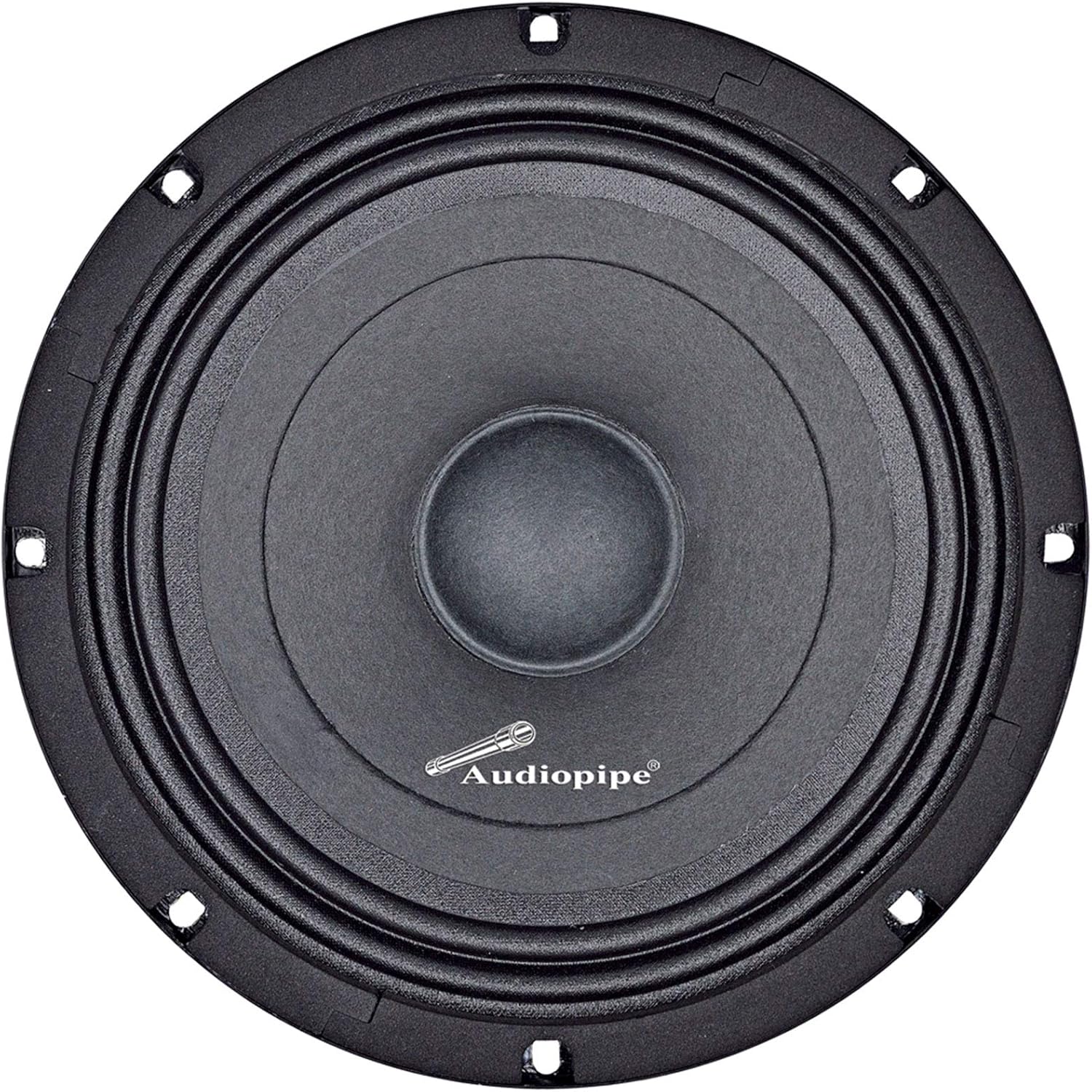 Audiopipe APSP-840 – Altavoz de audio para automóvil de 8 pulgadas, 300 vatios máximo, 150 vatios RMS, 8 ohmios dinámico de rango medio con bobina