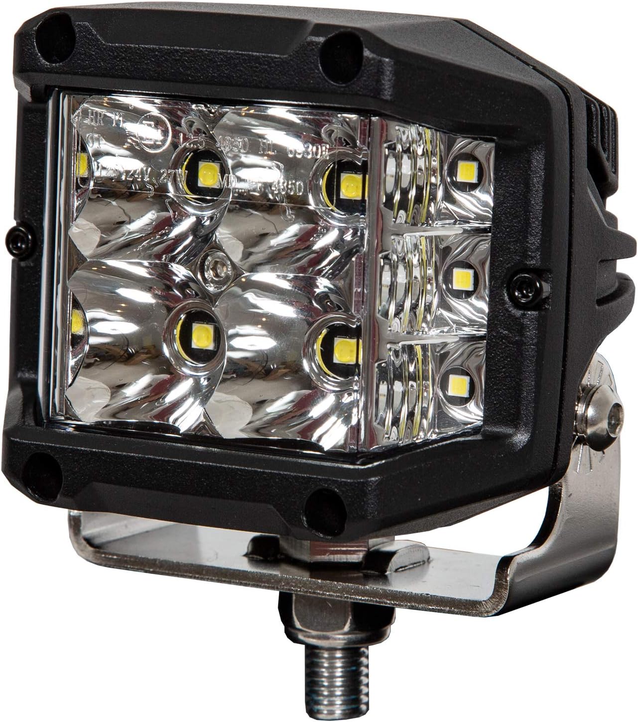 Buyers Products Luz de combinación rectangular LED transparente de gran angular ultra brillante de 4 pulgadas por 3 pulgadas