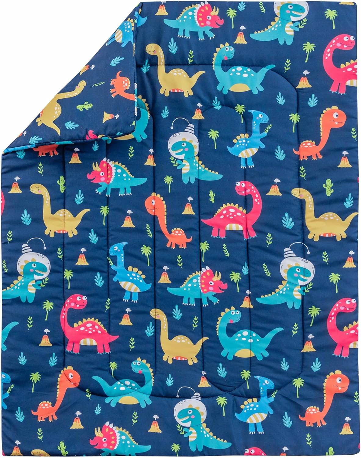 Juego de ropa de cama de cuna para niños, juego de cuna de dinosaurio de 3 piezas para niños, juego de ropa de cama suave para cuna, sábana bajera,