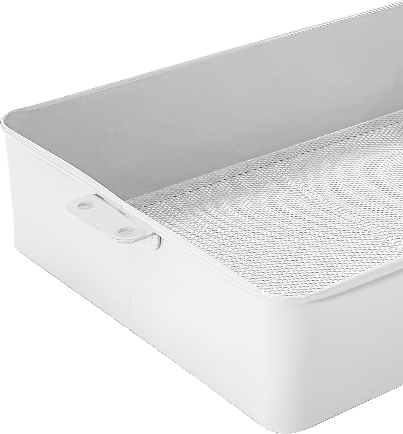 HOMESTEAD Carrito rodante de metal de 3 niveles, fácil de montar, diseño duradero y almacenamiento versátil para el hogar y la oficina