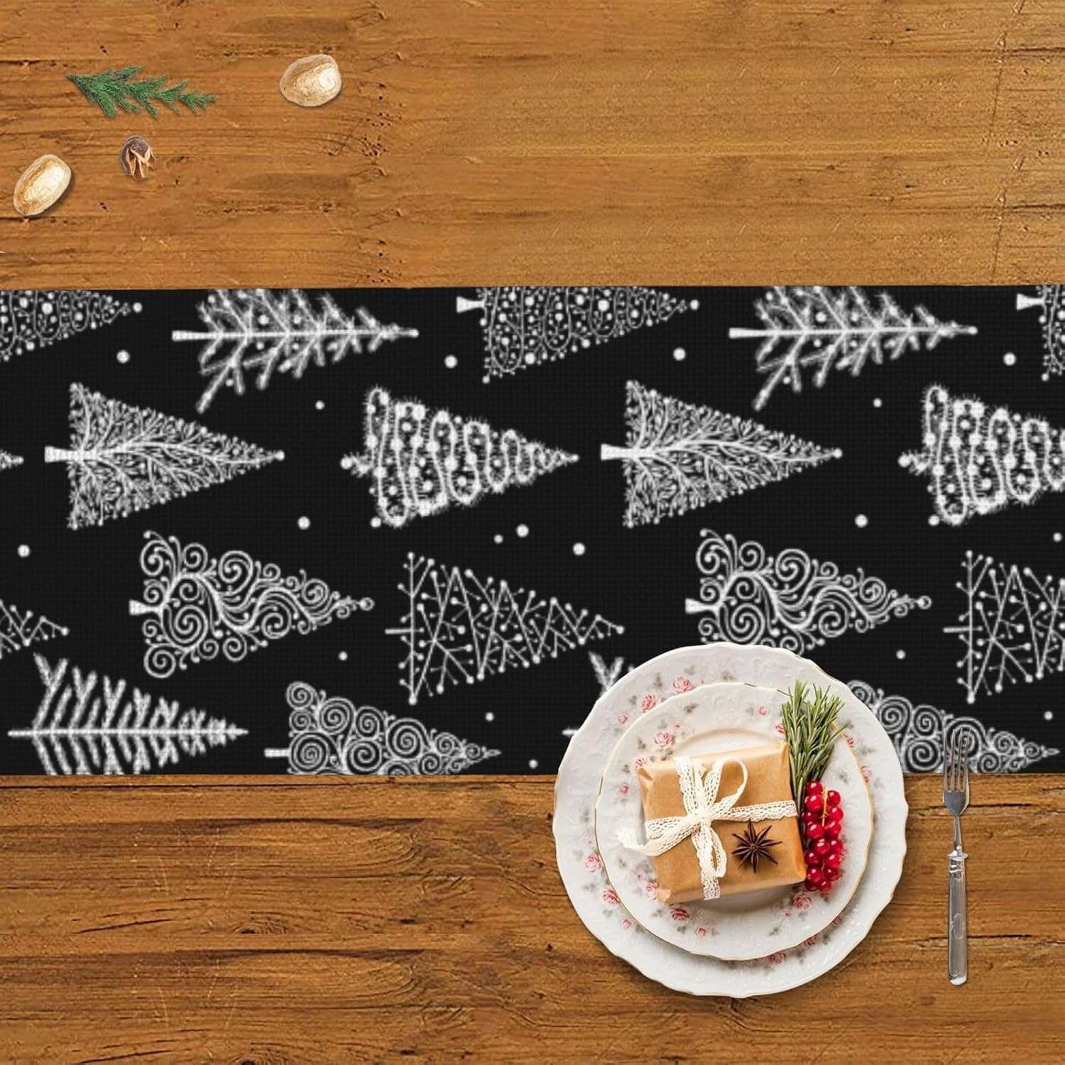 Christmas Tree Christmas Table Runner Dining Table Decor Christmas Decorations Indoor Home Decor Christmas Table Runners Xmas Navidad Decoracion