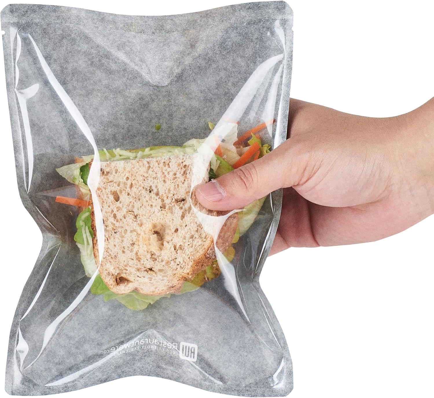 Restaurantware Bag Tek – Bolsas de muestra de calor y sellado de 8.75 pulgadas, 100 bolsas de sellado térmico medianas, bolsas sellables con calor