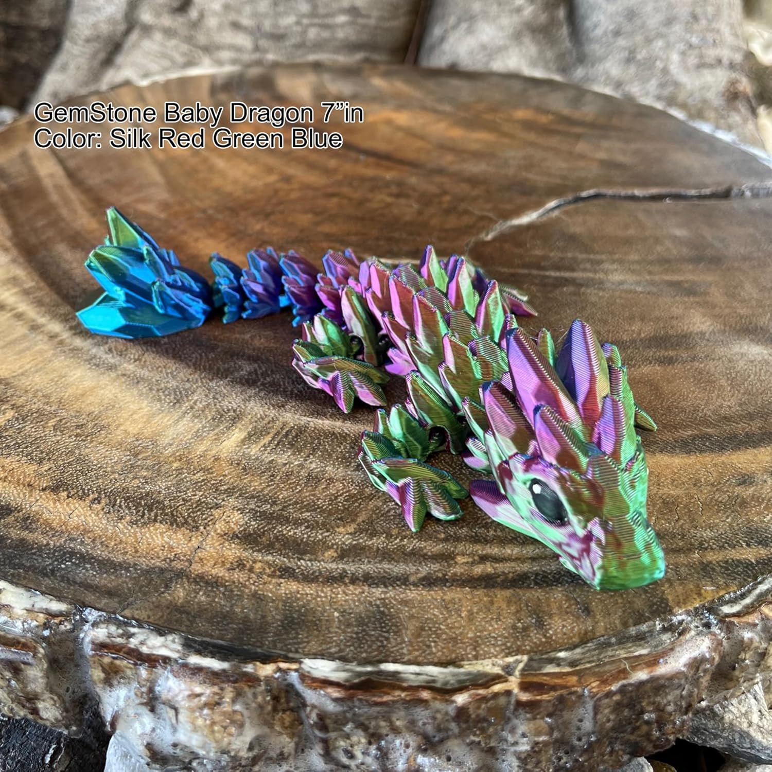 Dragones bebé, con huevo de dragón opcional, cristal articulado bebé, rosa, orquídea, dragón de piedras preciosas, juguete para ansiedad para