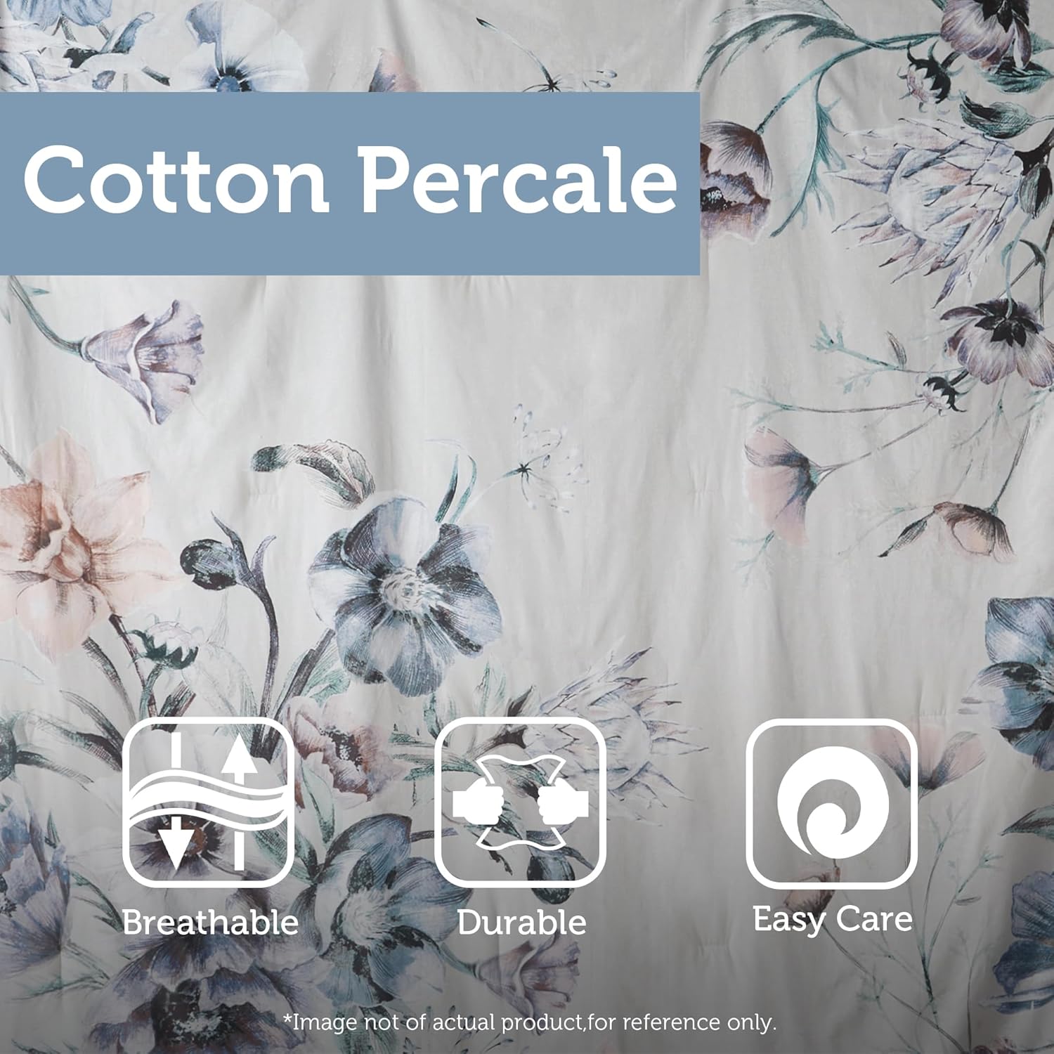 Madison Park Cassandra – Juego de edredón de mezcla de algodón, diseño femenino estampado floral colorido, capa de ropa de cama alternativa para