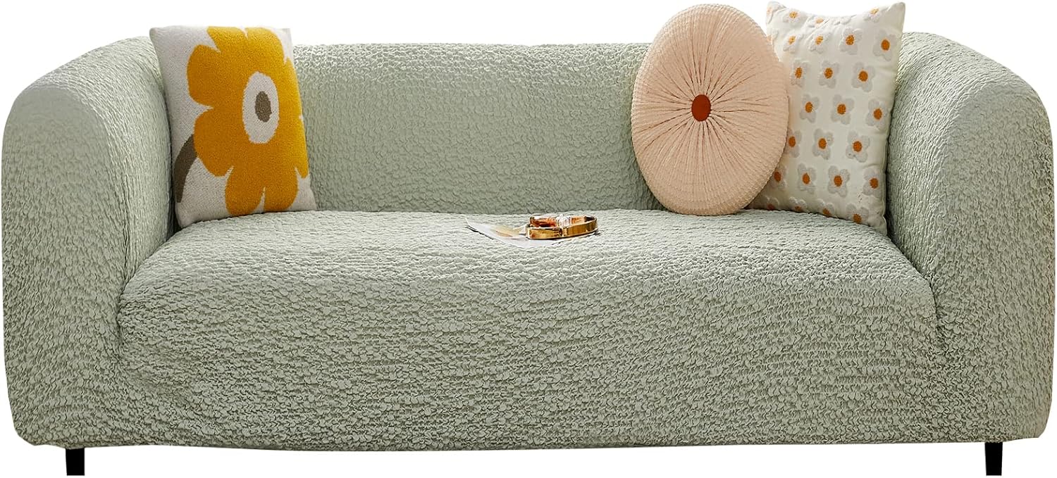 LiveGo Funda elástica para sofá, funda de cojín elegante para sofá, de tela suave, 1 pieza, protector lavable para mascotas, colección Microfibra