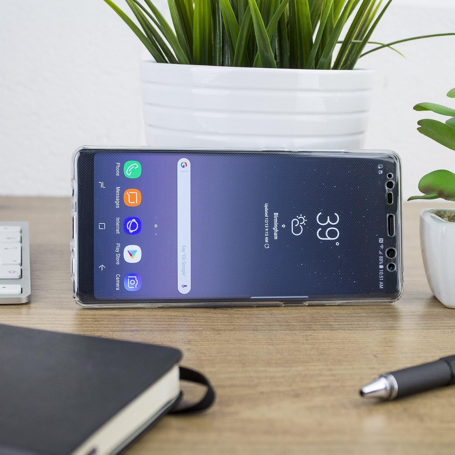 Olixar Funda de protección completa 360 para Samsung Galaxy Note 8, cubierta de cuerpo completo, protección delantera y trasera, diseño delgado