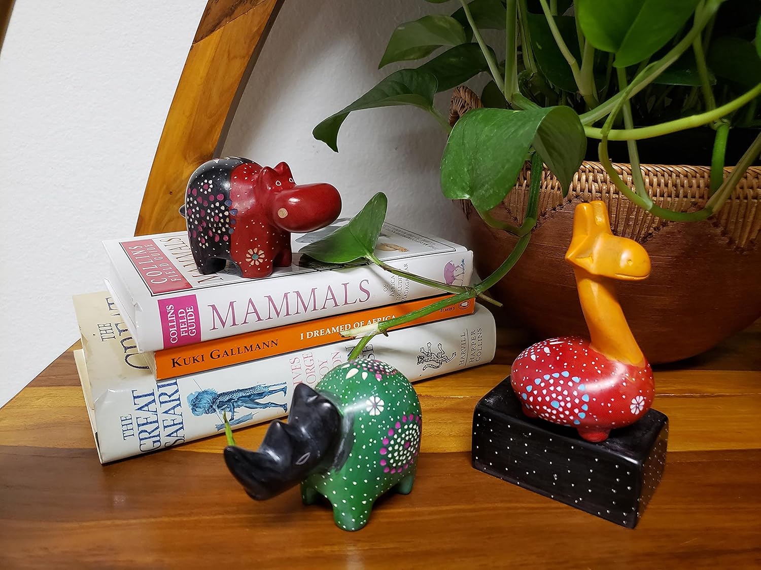 Safari africano de la selva de animales gorditos de 4 pulgadas, tacto humano auténtico, suave, elegante, fresco y relajante, juego de 3 figuras
