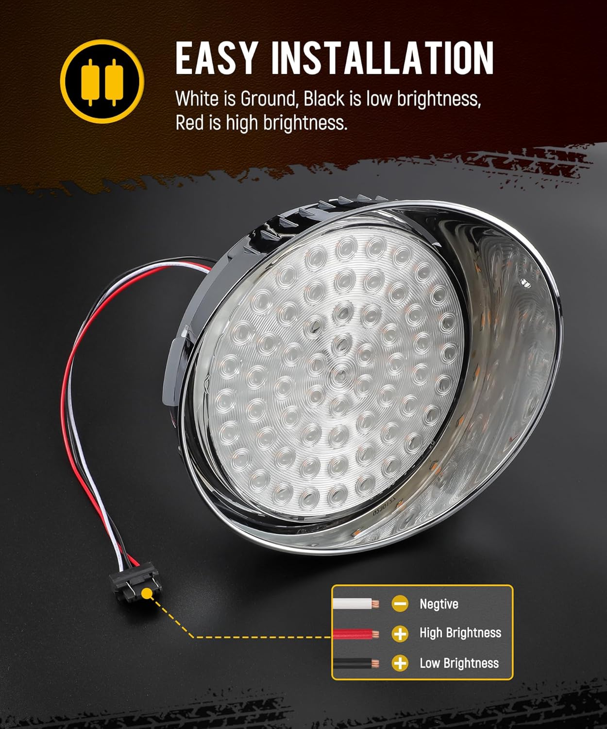 Partsam 1 par de luces de circulación diurna de repuesto para Freightliner Century 1996-2005, ámbar 61 LEDlente transparente