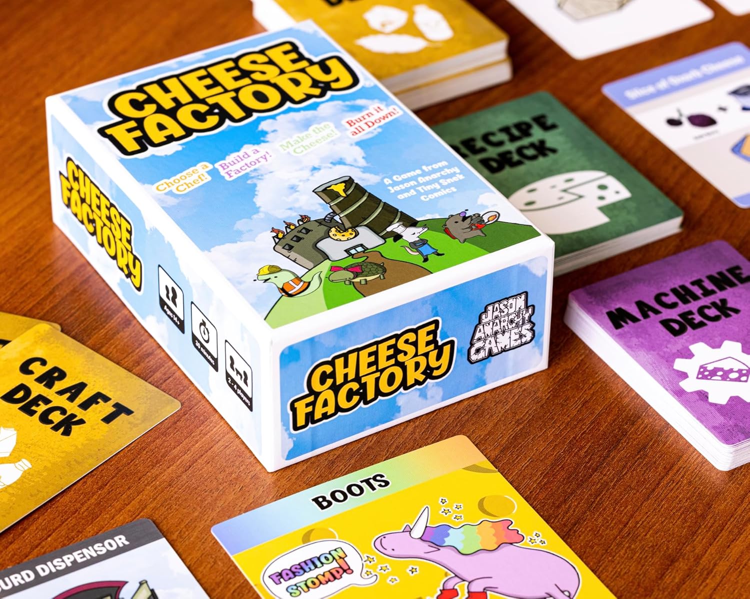 Juego de cartas Cheese Factory