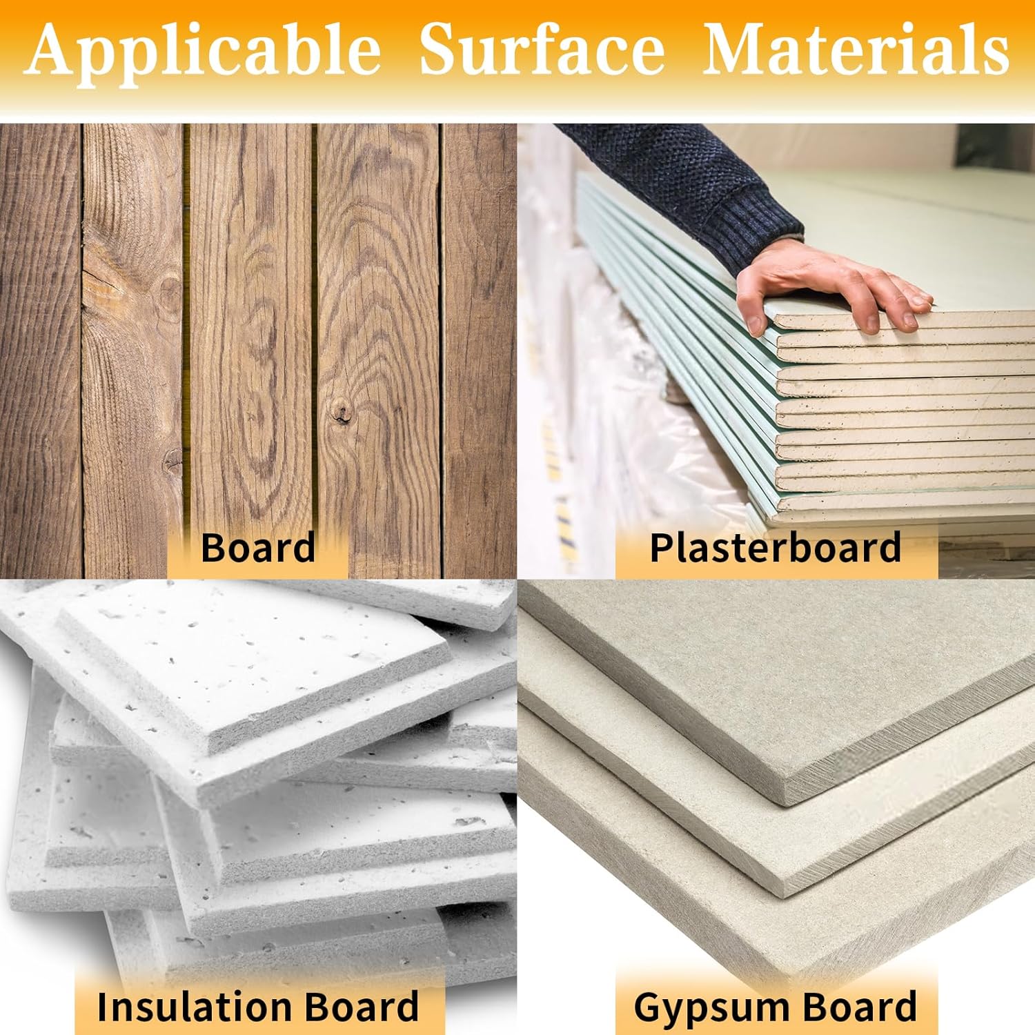 Anclajes para paneles de yeso, 100 anclajes de pared y tornillos para paneles de yeso con funda, kit de anclajes y tornillos de pared secos