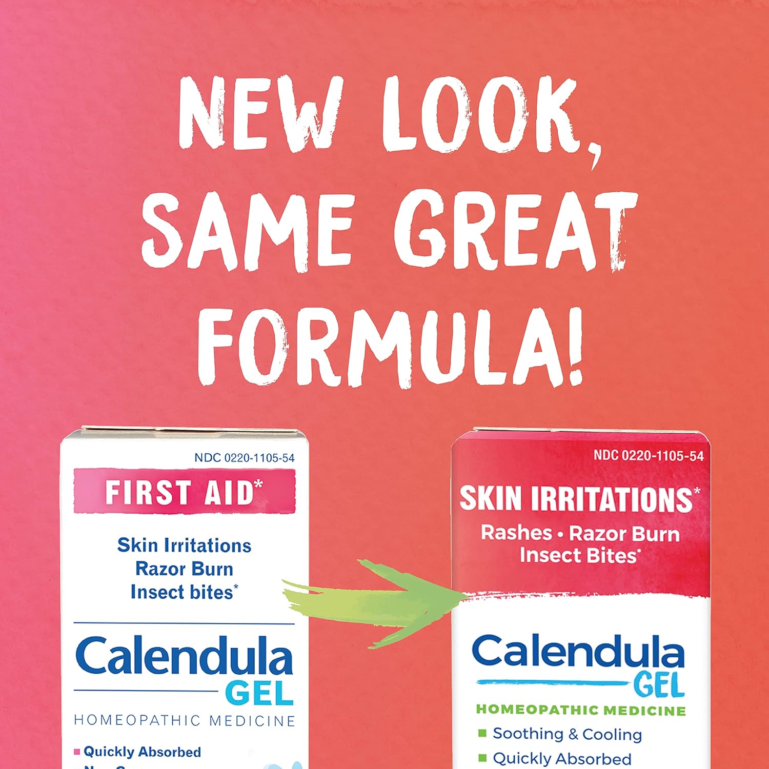 Boiron Gel de caléndula para aliviar erupciones, quemaduras de afeitar, picaduras de insectos o quemaduras solares, no grasa y sin fragancia, 1.5