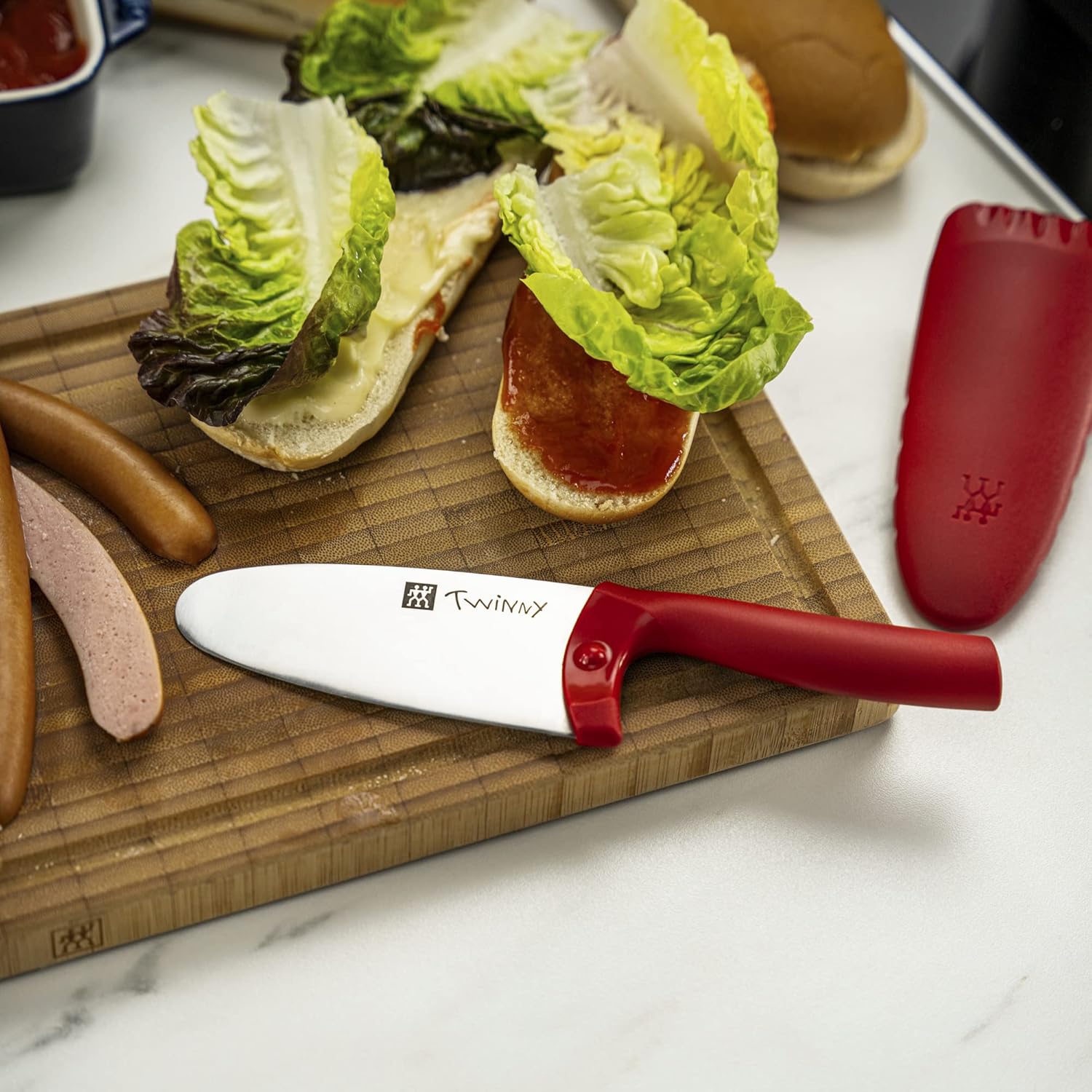 ZWILLING TWINNY – Cuchillo de chef para niños, color rojo