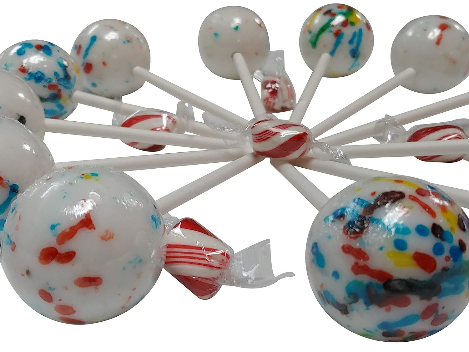 BIG – Paletas psicodélicas de 1.75 pulgadas para romper mandíbulas, 12 unidades, duras como una roca