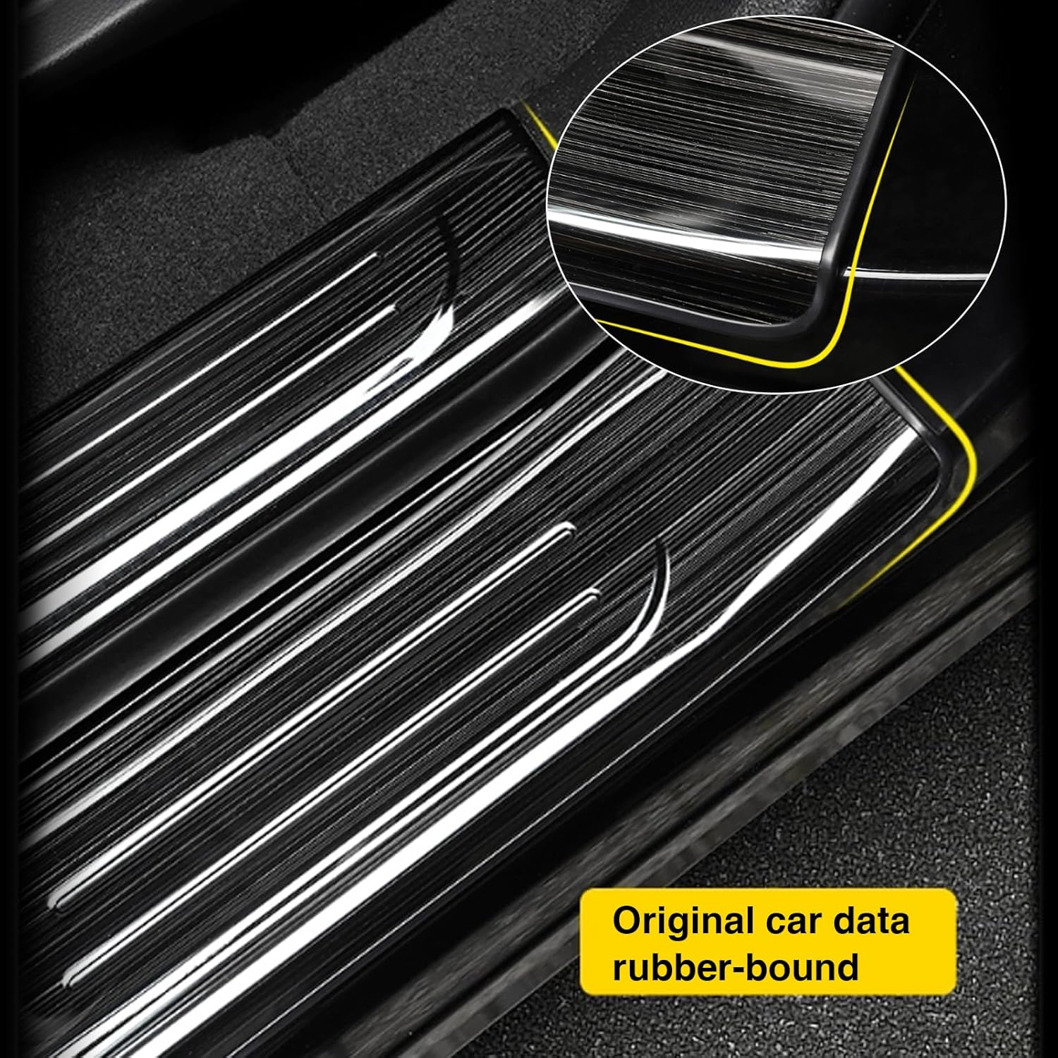 AOMSAZTO 4 piezas de protección para umbral de puerta para Honda CR-V CRV 2023 2024, accesorios de acero inoxidable para decoración de placa de