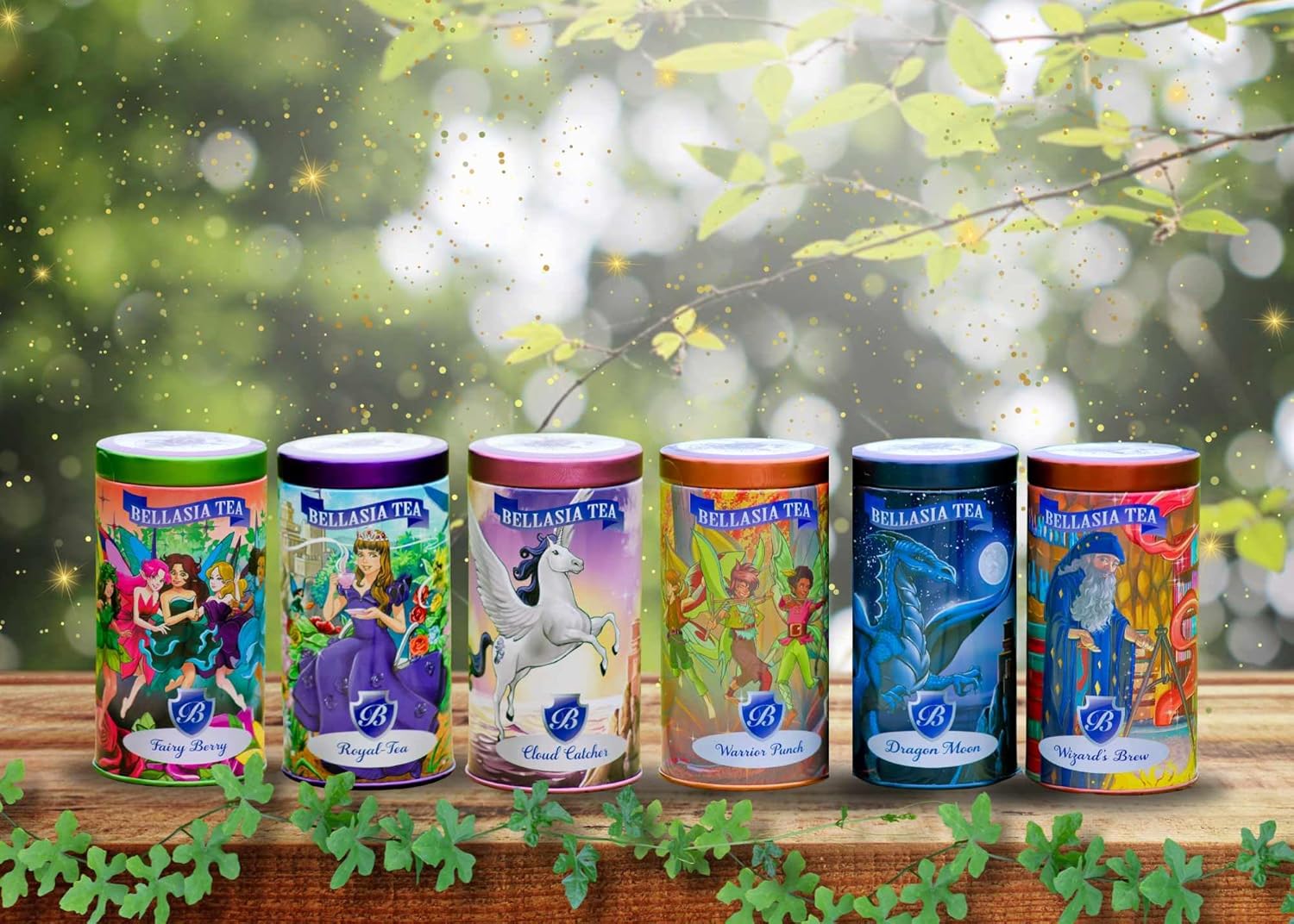Té Royal-Tea de Bellasia. Té afrutado sin cafeína para niños. Regalo único de Tisane de fruta sin azúcar para niños. Fiesta de té de princesa