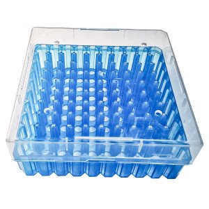 100 posiciones Cryobox con tapa para tubos de 0.1 fl oz, caja Cryo para viales de 0.1 fl oz, caja de almacenamiento para congelador, matriz de 10 x 100 posiciones Cryobox con tapa para tubos de 0.1 fl oz, caja Cryo para viales de 0.1 fl oz, caja de almacenamiento para congelador, matriz de 10 x