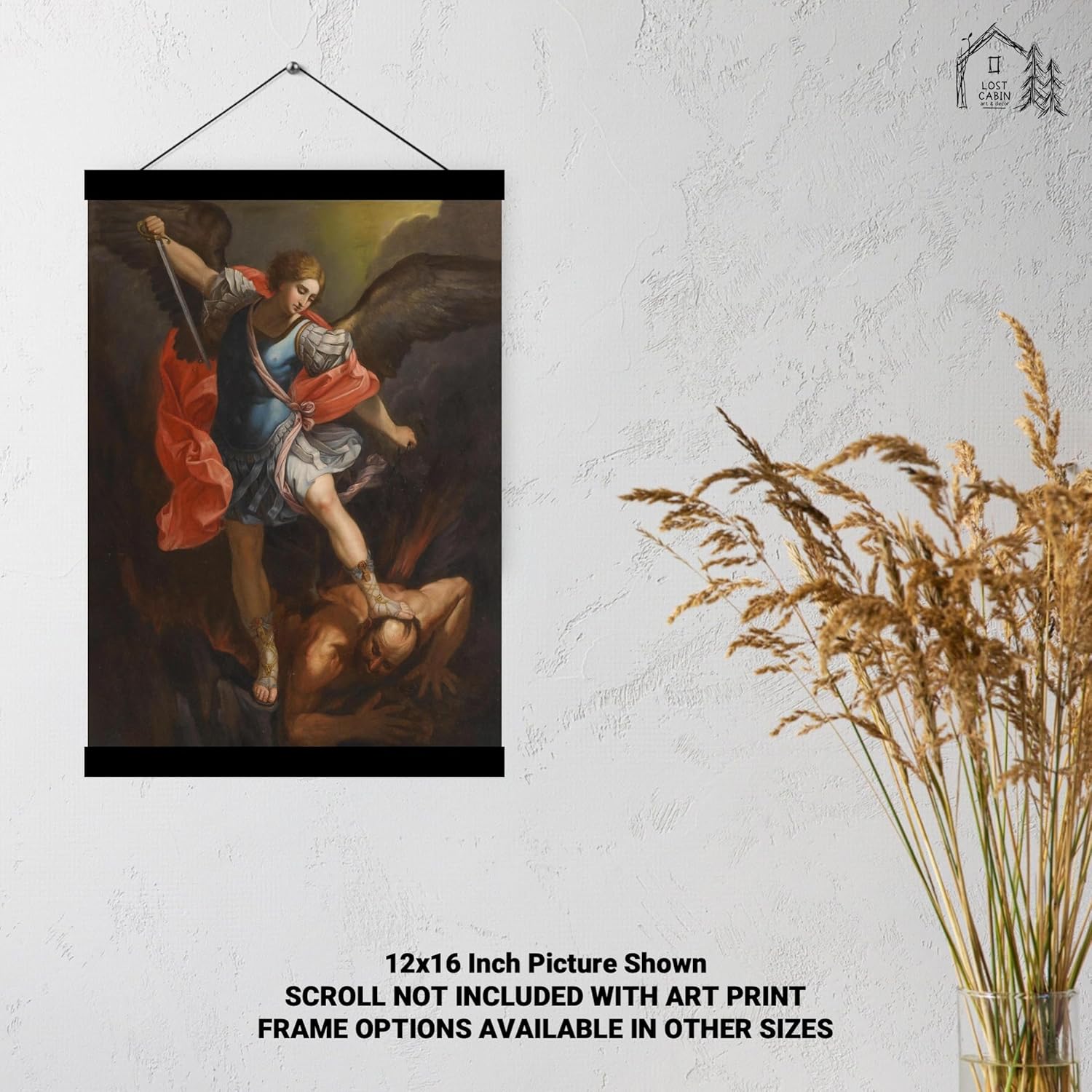 Guido Reni 1636 de Lost Cabin San Miguel Arcángel  Impresión sin marco  Reproducción de pinturas de obras de arte finas  Póster decorativo enmarcado