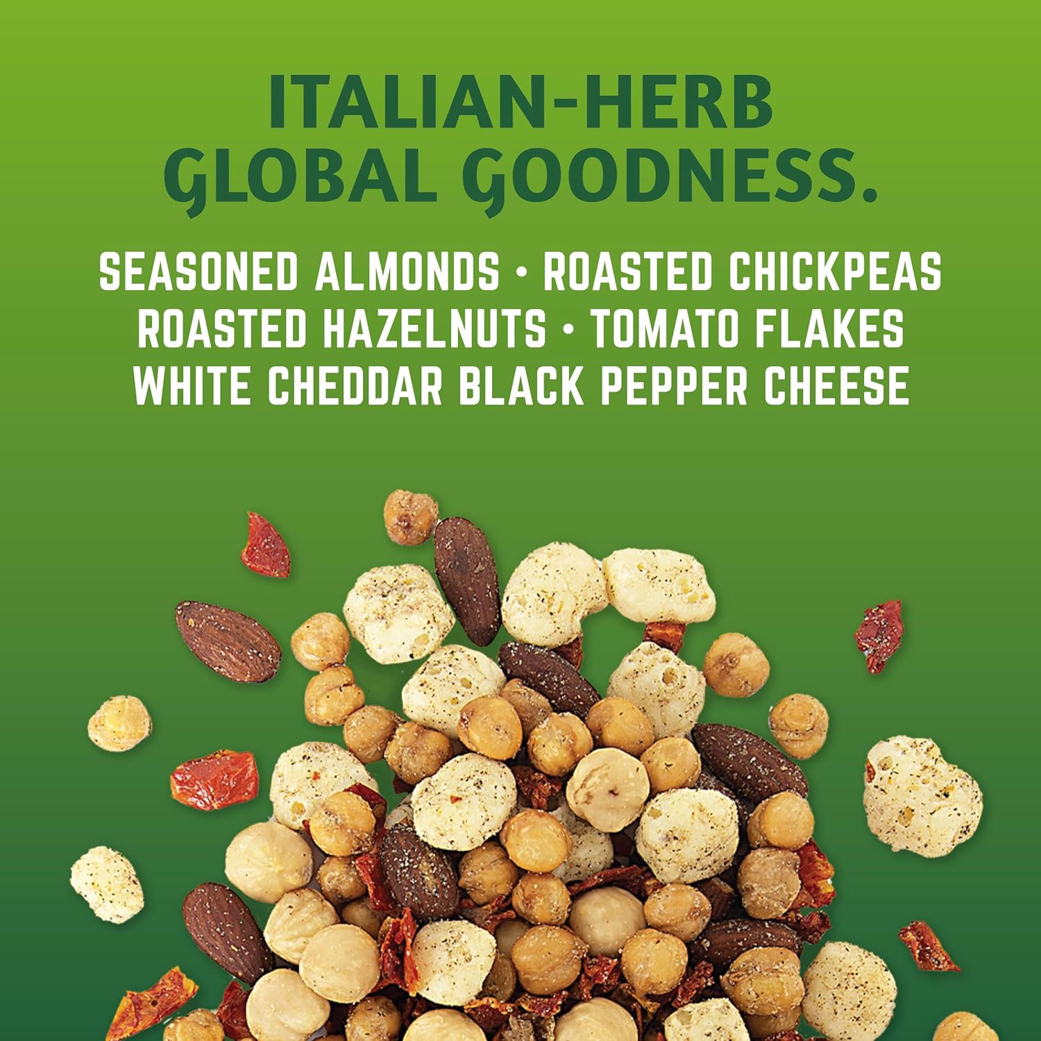 Second Nature Snacks Mediterranean Herb Global Fusions Mix – Bolsa de 10 onzas (paquete de 6)