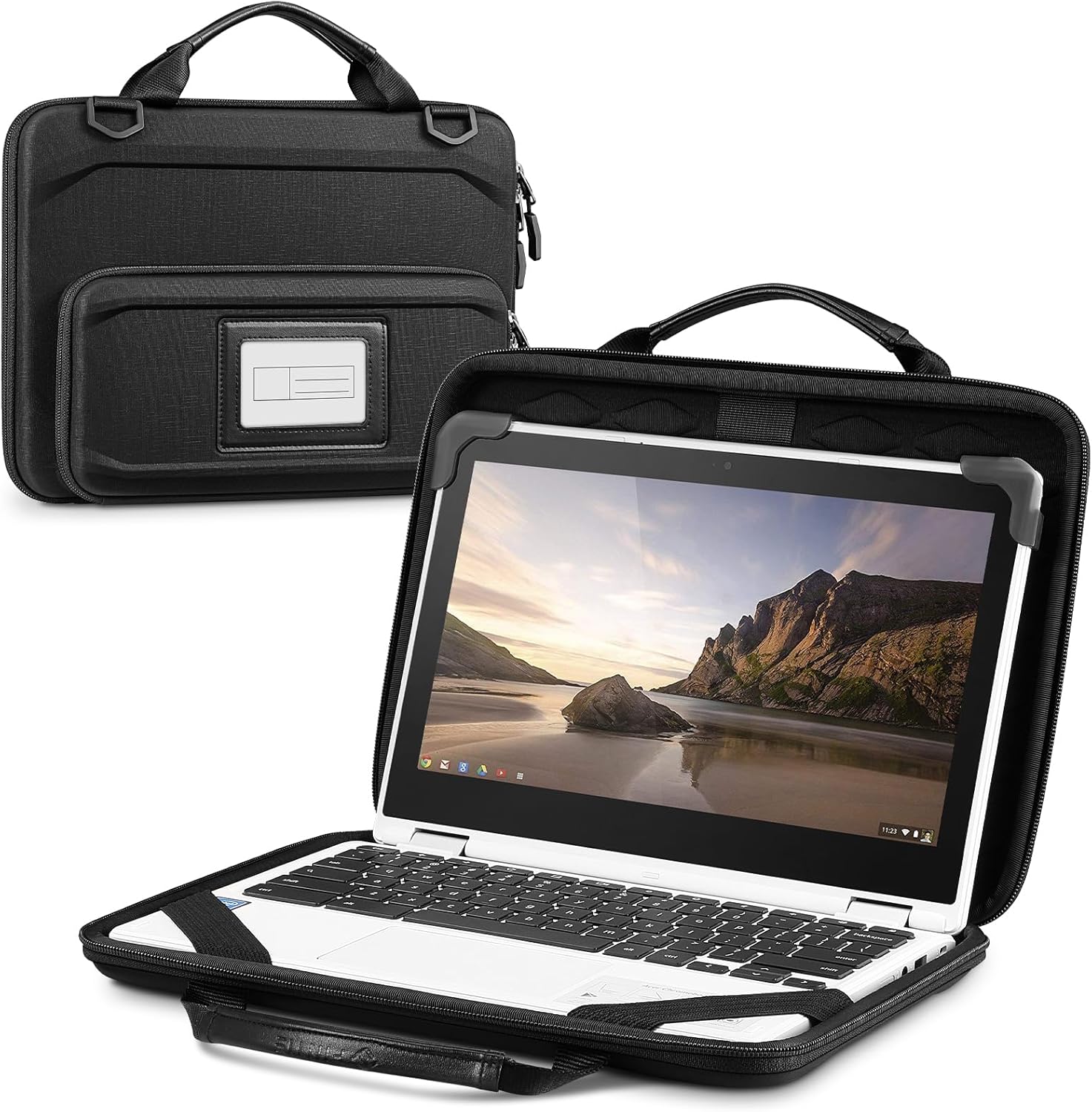 Fintie Funda protectora para Chromebook de 11.6 pulgadas, bolsa de hombro protectora con bolsa para accesorios y ranura para tarjeta de