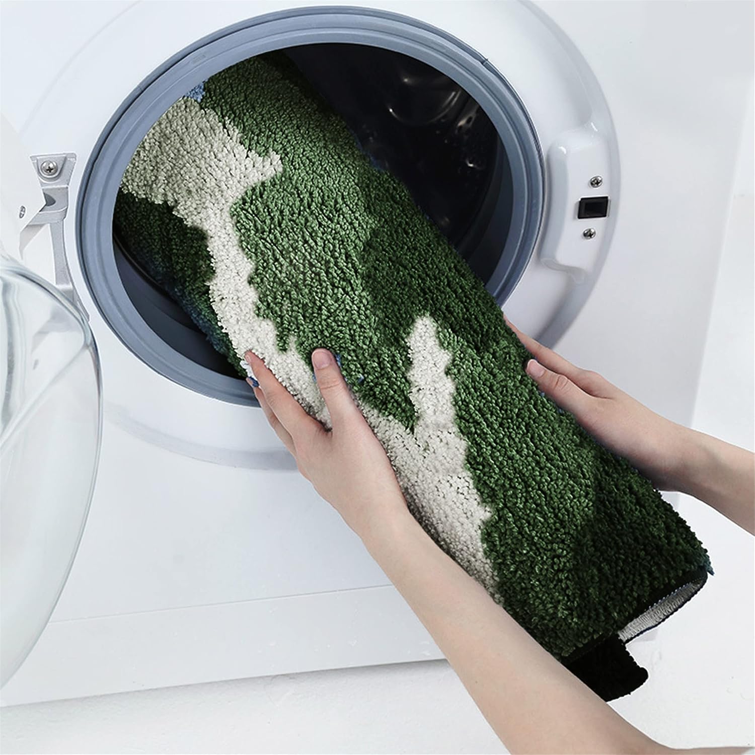 Alfombra de baño antideslizante con diseño de hojas de Monstera, ultra suave, lavable, para niños y mascotas, tapete para dormitorio, sala de estar,