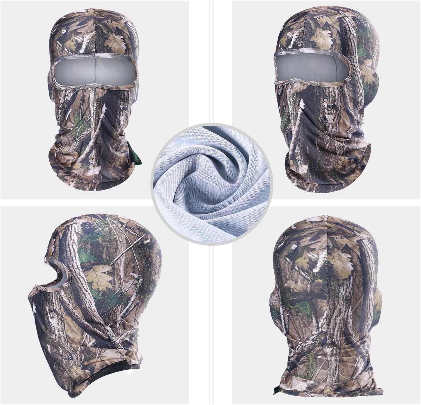 WTACTFUL Máscara de Hunter Mask Tree Camouflage Face Mask para Caza Senderismo