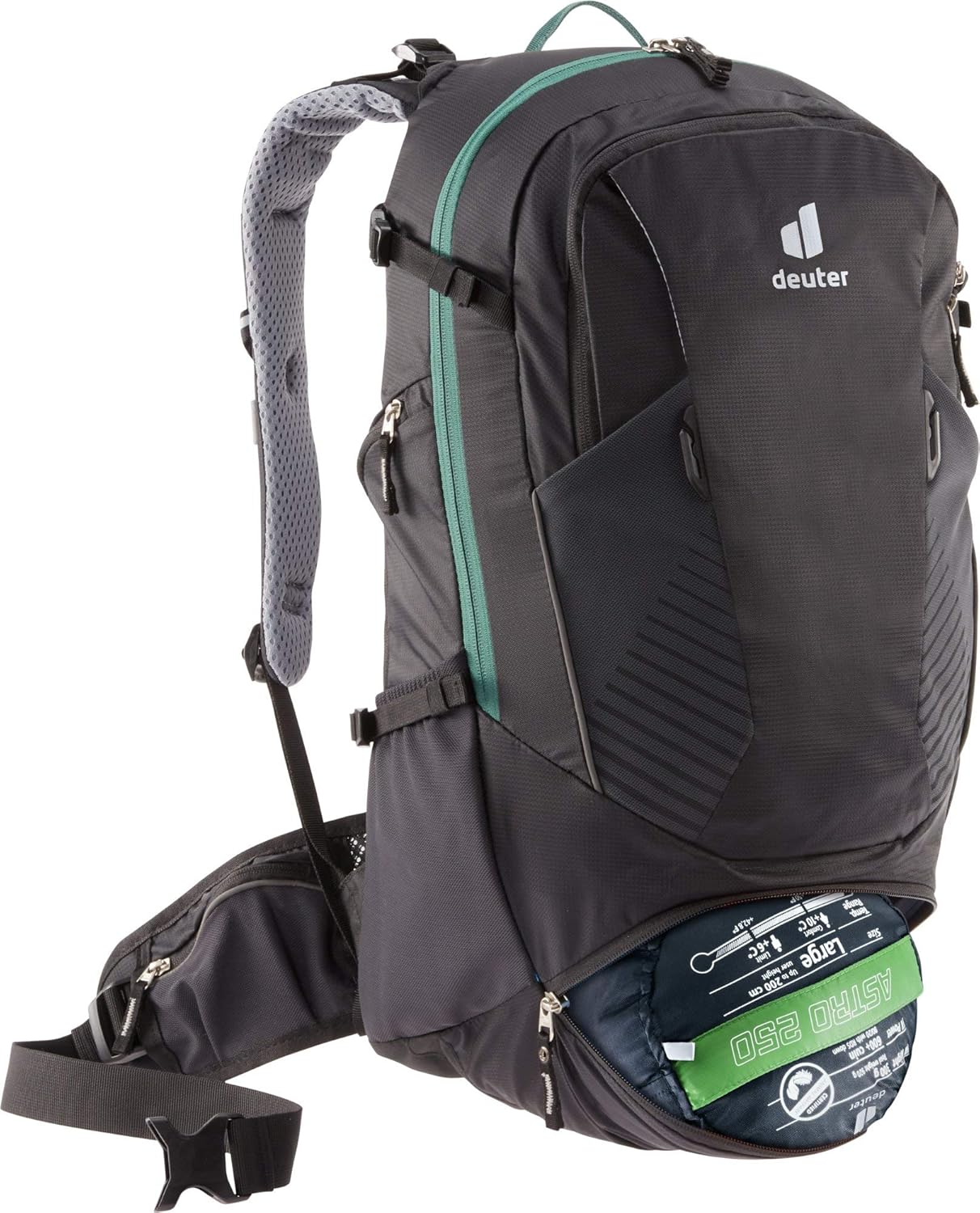 DEUTER Unisex  Mochila para bicicleta Trans Alpine 30 para adultos, color negro, 30 l